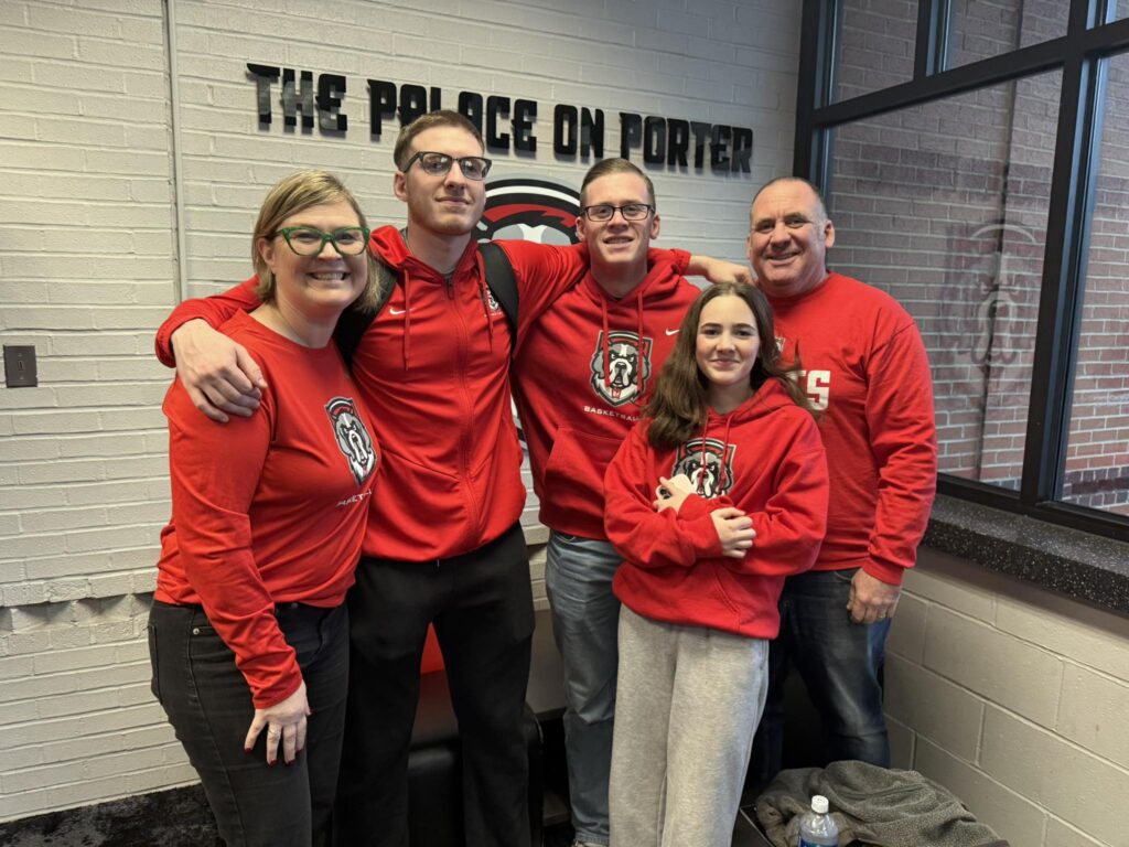 The whole fam together at Isaac's last game of 2025!