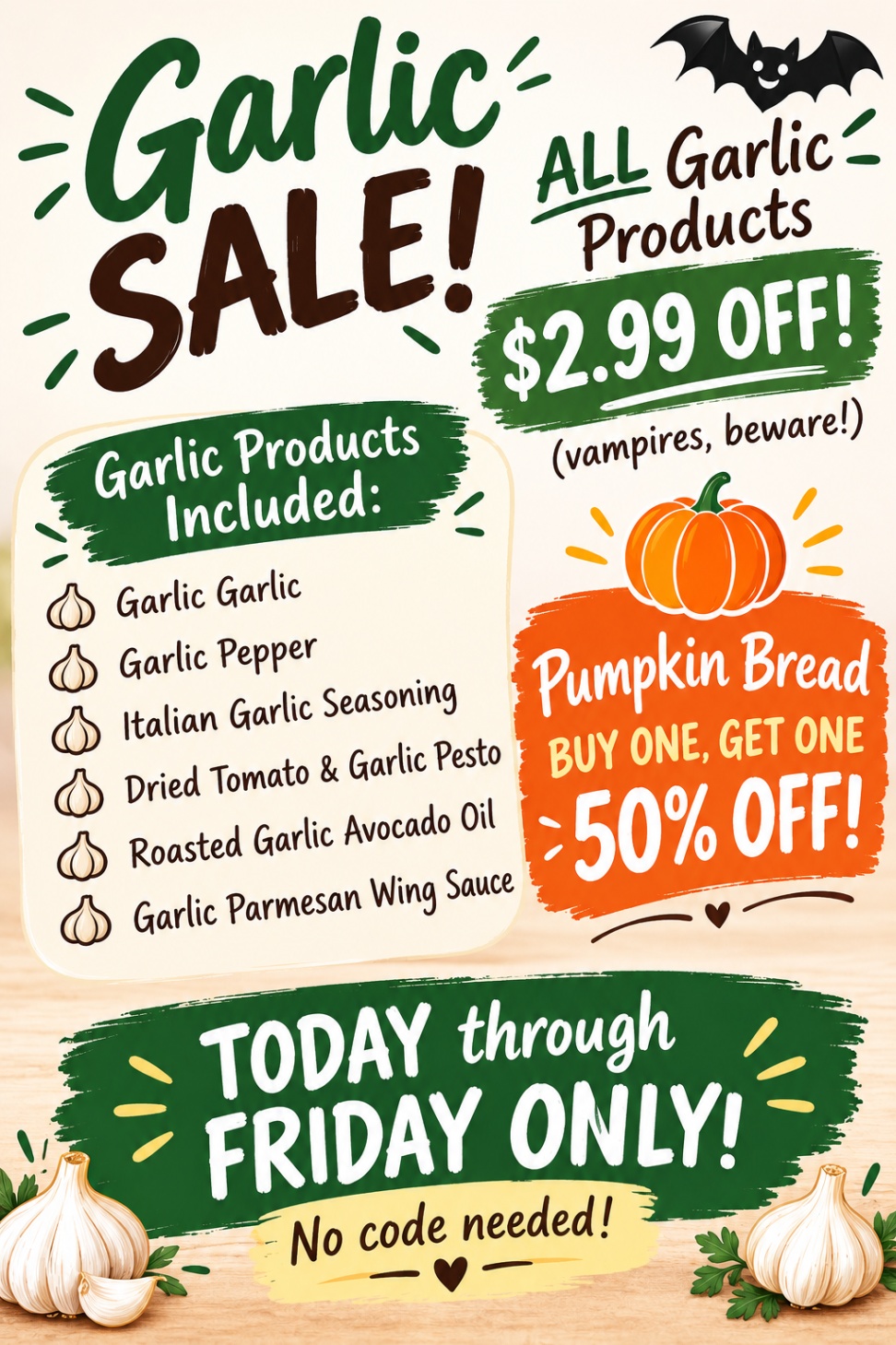 🧄 A Little Garlic, A Little Grace & A Whole Lot of Fall-idays